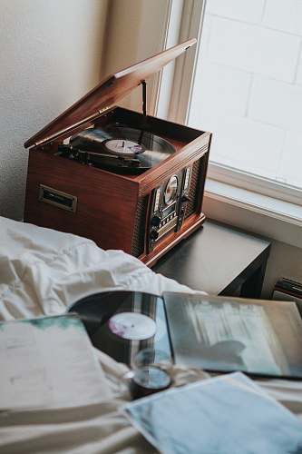 home brown wooden radiogram music