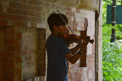 viola man using violin leisure activities