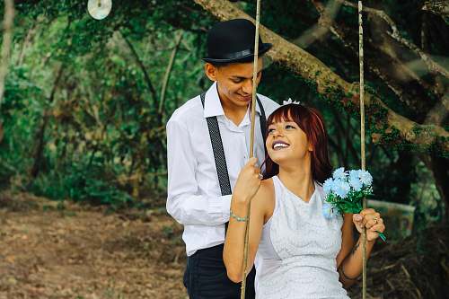 person couple during pre-nuptial pictorial wedding