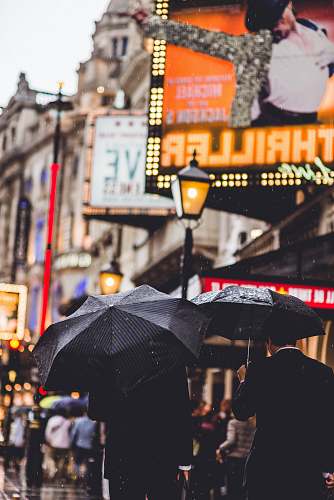 london people walking while holding umbrella person