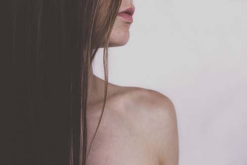 person woman posing for picture hair