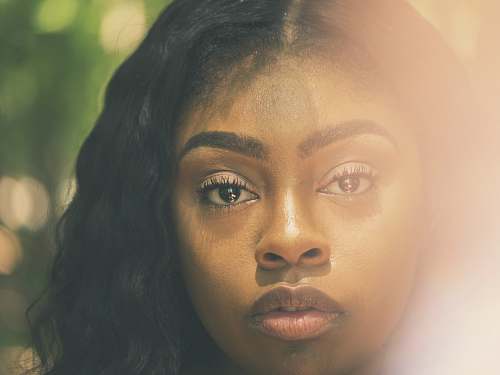 woman women's black hair human