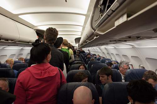 people group of people in airliner human