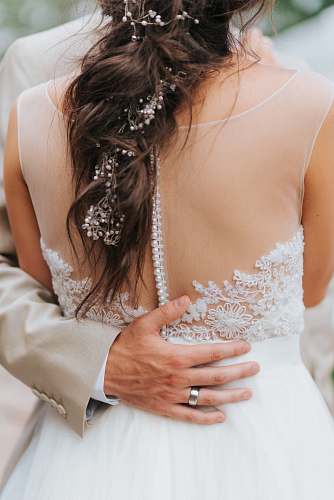 people man embracing the woman wedding