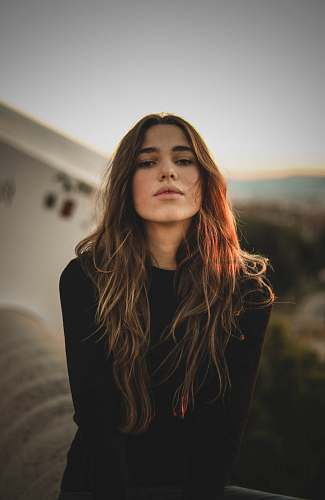 people woman talking selfie human