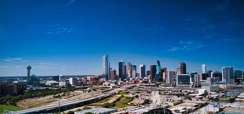 city aerial photo of cityscape urban