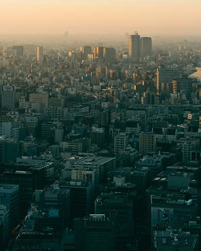urban aerial photograph of city outdoors