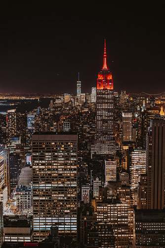 city aerial photography of Manhattan, New York new york