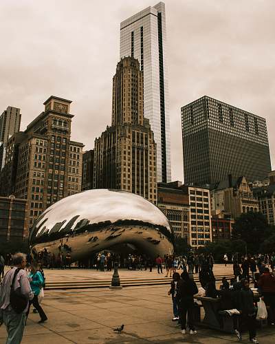 downtown architectural photography of city buildings city