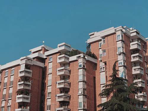 city brown and white painted building high rise
