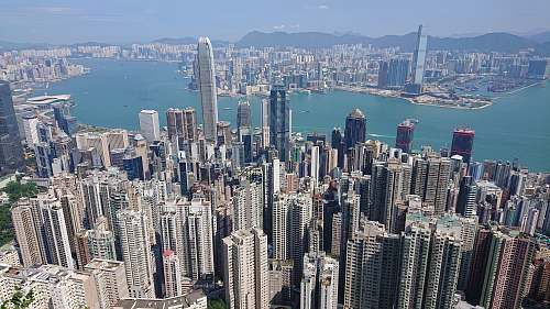 city city around bay at daytime town