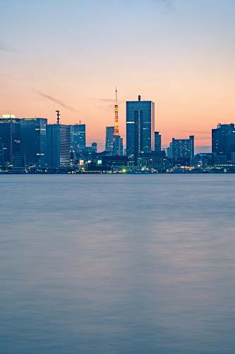 city city skyline under golden sky town
