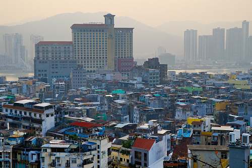 city cityscape at daytime urban