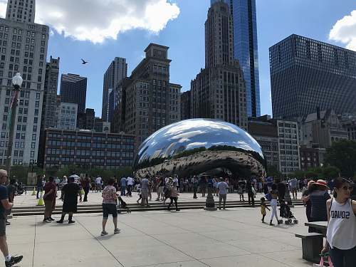 city Cloudgate, New York downtown