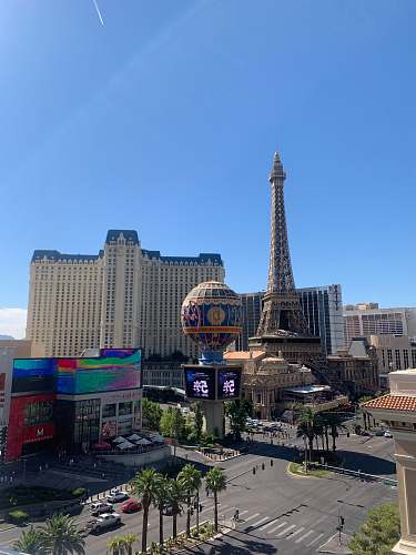 city Eiffel Tower Replica downtown