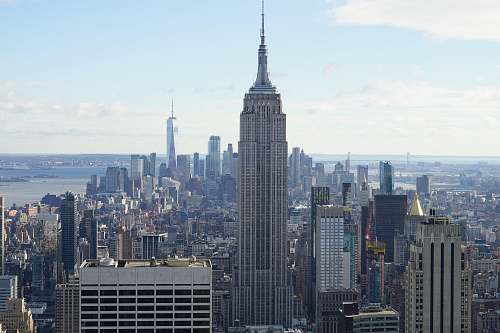 city Empire State Building at daytime urban