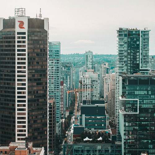 city high angle photo of cityscape town