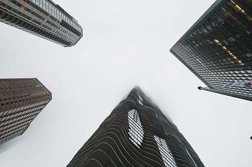architecture low angle photography of high rise buildings skyscraper
