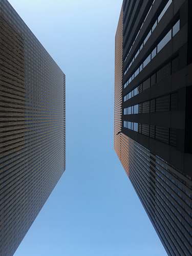 city low-angle photography of two high-rise buildings high rise