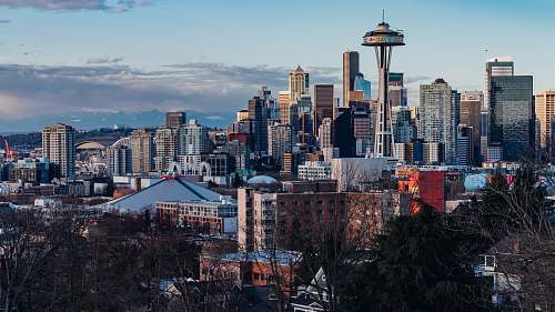 city needle tower during daytime urban