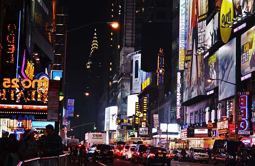 city New York Times Square metropolis