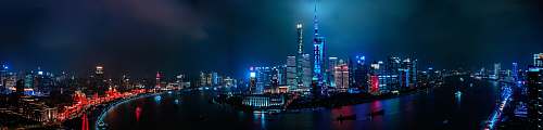 city panorama photo of buildings town