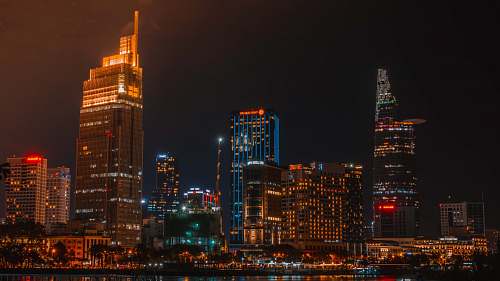 city panoramic photography of city during nighttime town