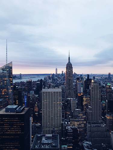 town photo of skyscraper urban