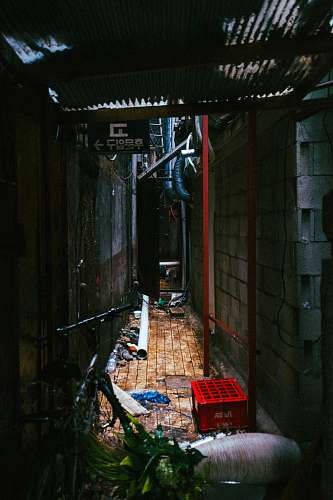 city red plastic crate beside wlal street