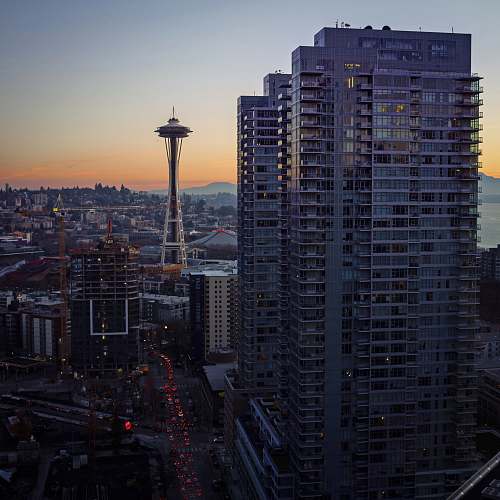 city Space Needle high rise
