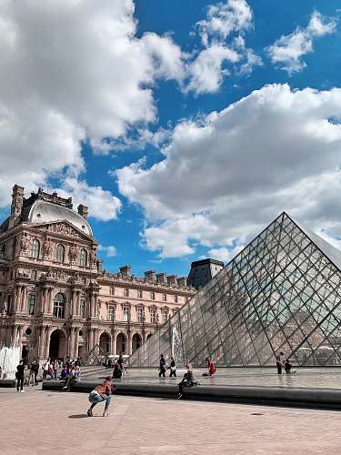 city The Louvre Museum downtown