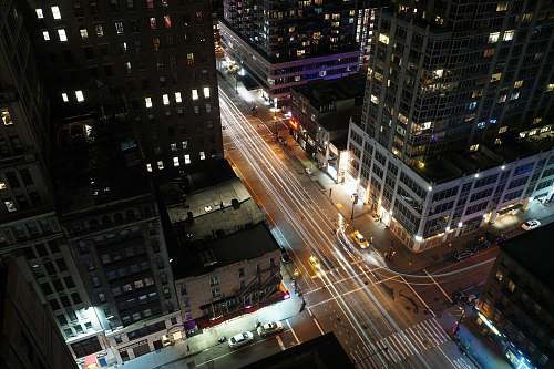 city timelapse photograph of street and concrete structures new york