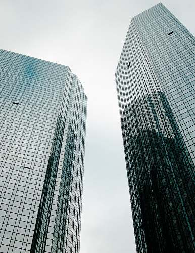 city two skyscrapers architecture