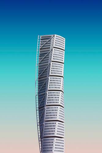 town white high-rise building high rise