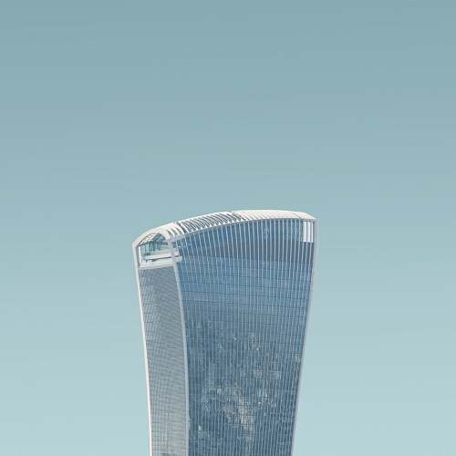 city white high rise buildng urban