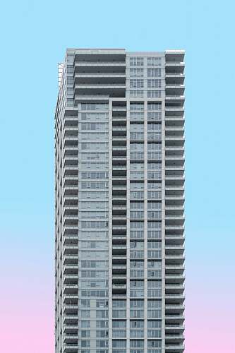 urban white painted high-rise building town
