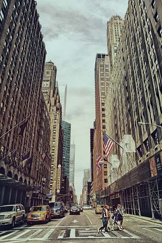 city woman walking on street urban