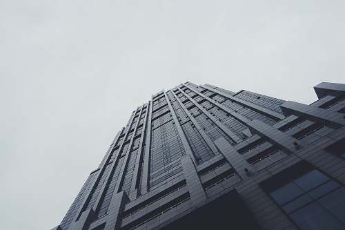 grey worm's-eye view photography of black building architecture