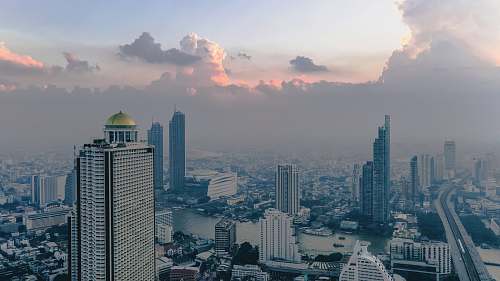 building aerial photo of city buildings metropolis