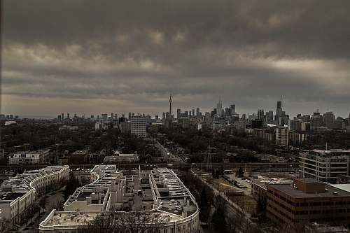 building aerial photography of city toronto