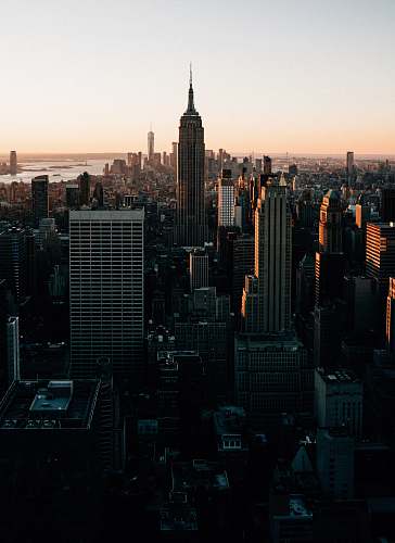 urban aerial view of buildings high rise