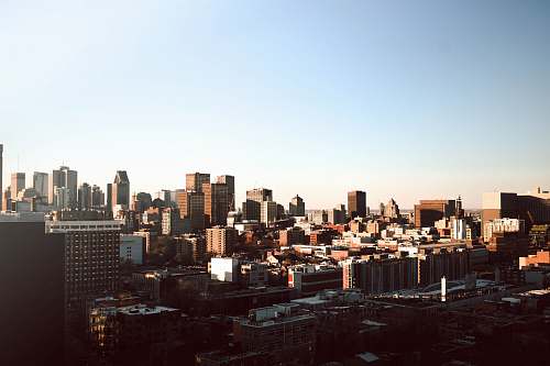 building aerial view of cityscape at daytime town