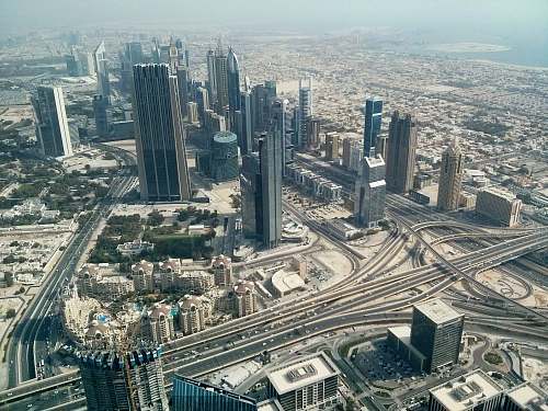 building aerial view of cityscape dubai