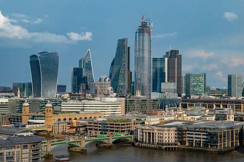 urban aerial view photography of city skyline building