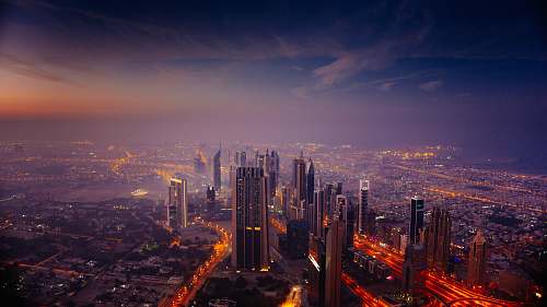 urban aerial view photography of high rise building aerial view