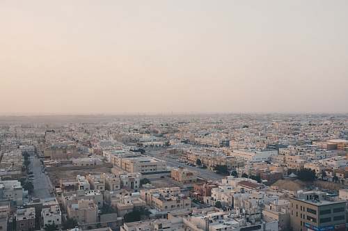 building bird's eye photography of city aerial view