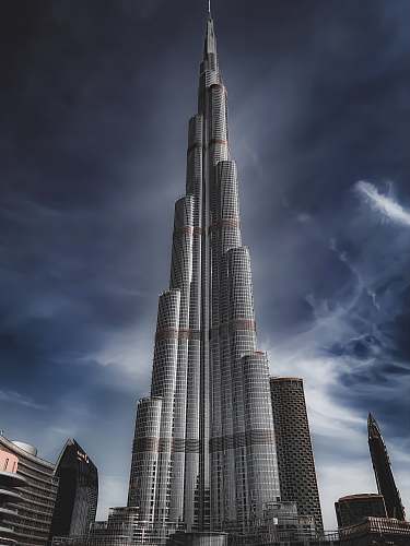 building Burj Khalifa high rise