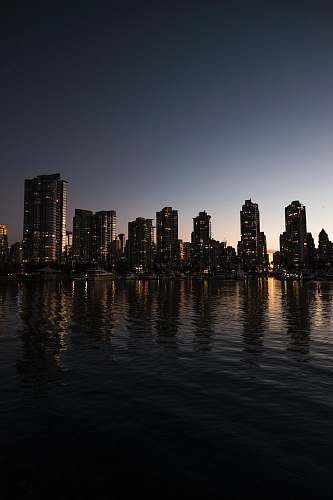 urban cityscape near body of water water