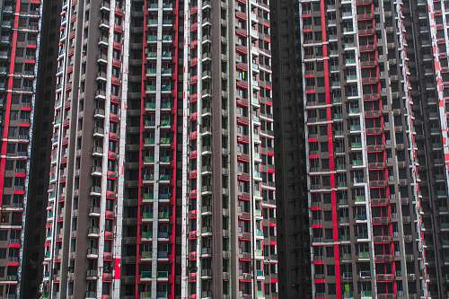 town gray concrete building high rise
