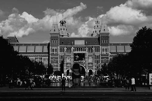 urban grayscale photo of building black-and-white